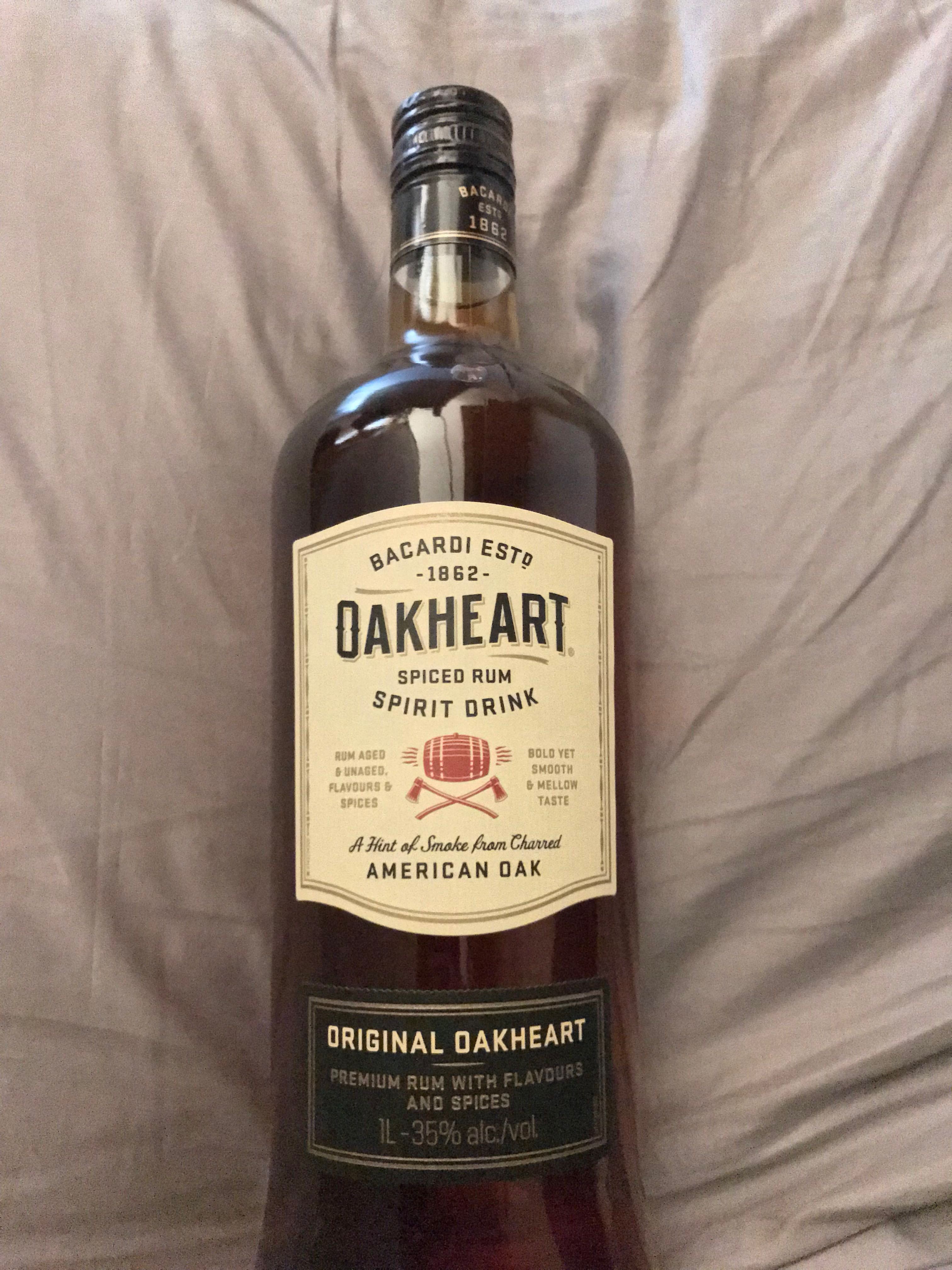 Barcardi Oakheart 1L, Food & Drinks, Alcoholic Beverages on Carousell