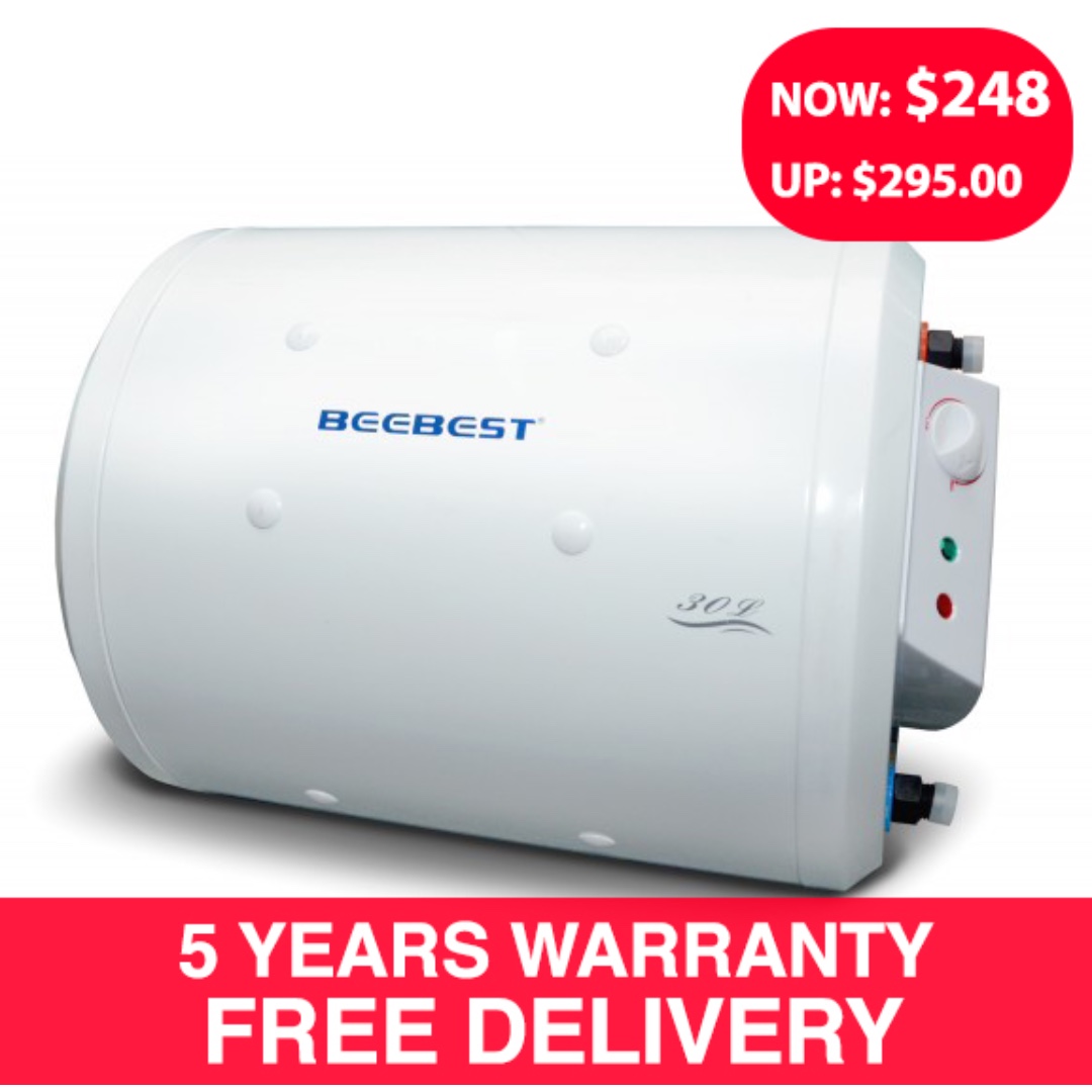 BeeBest Water Storage Tank Heater 30 Litres Horizontal BSH30LH (Brand