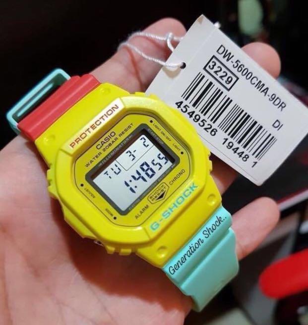 NEW GSHOCK UNISEX DIVER SPORTS WATCH 100 Original Authentic CASIO G SHOCK DW 5600CMA 9 DW5600CMA 9 DW 5600 9