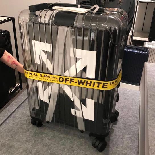Off-White Transparent Luggage RIMOWA size H 21in x W 15in x D
