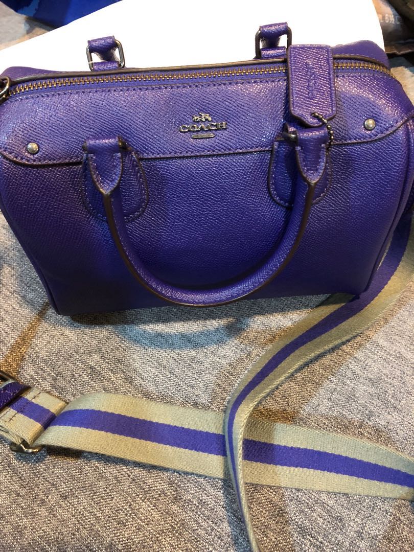 Dark purple shop coach bag