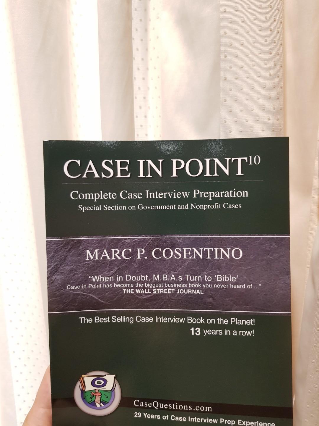 Case In Point Complete Case Interview Preparation Books