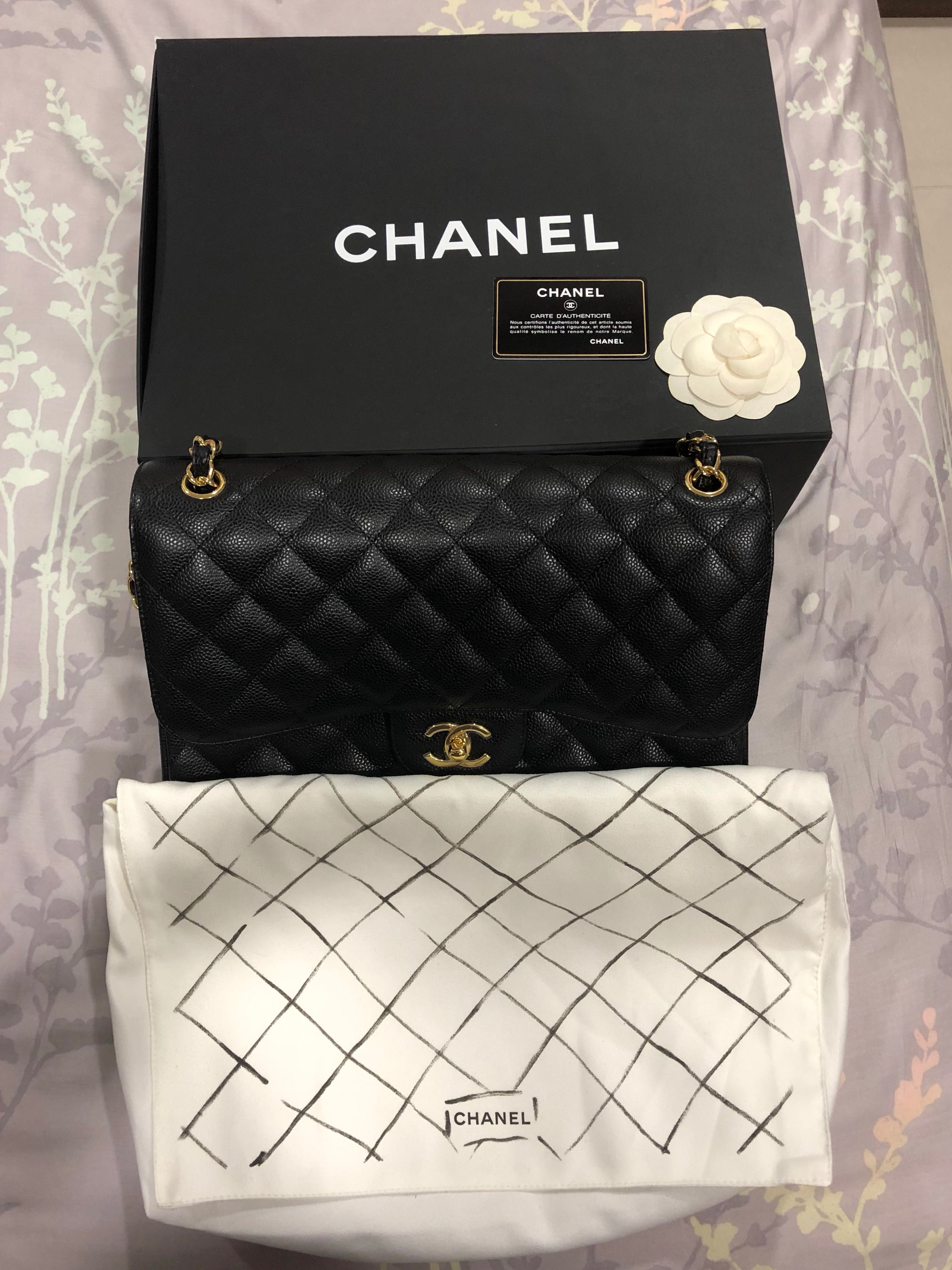 Chanel classic timeless large size flapbag A58600