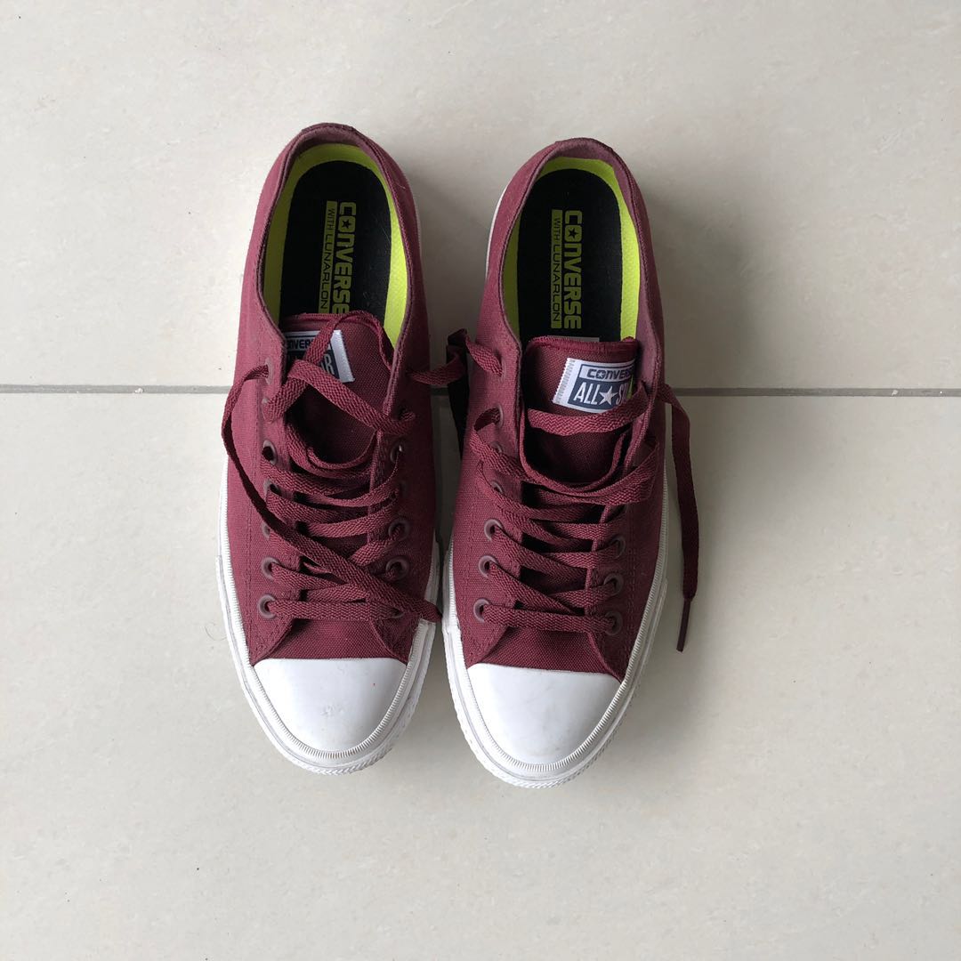 Converse with deals lunarlon purple