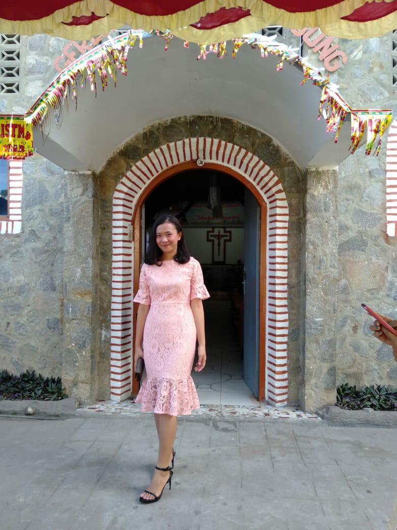 Dress Brokat Duyung Fesyen Wanita Pakaian Wanita Gaun Rok Di Carousell