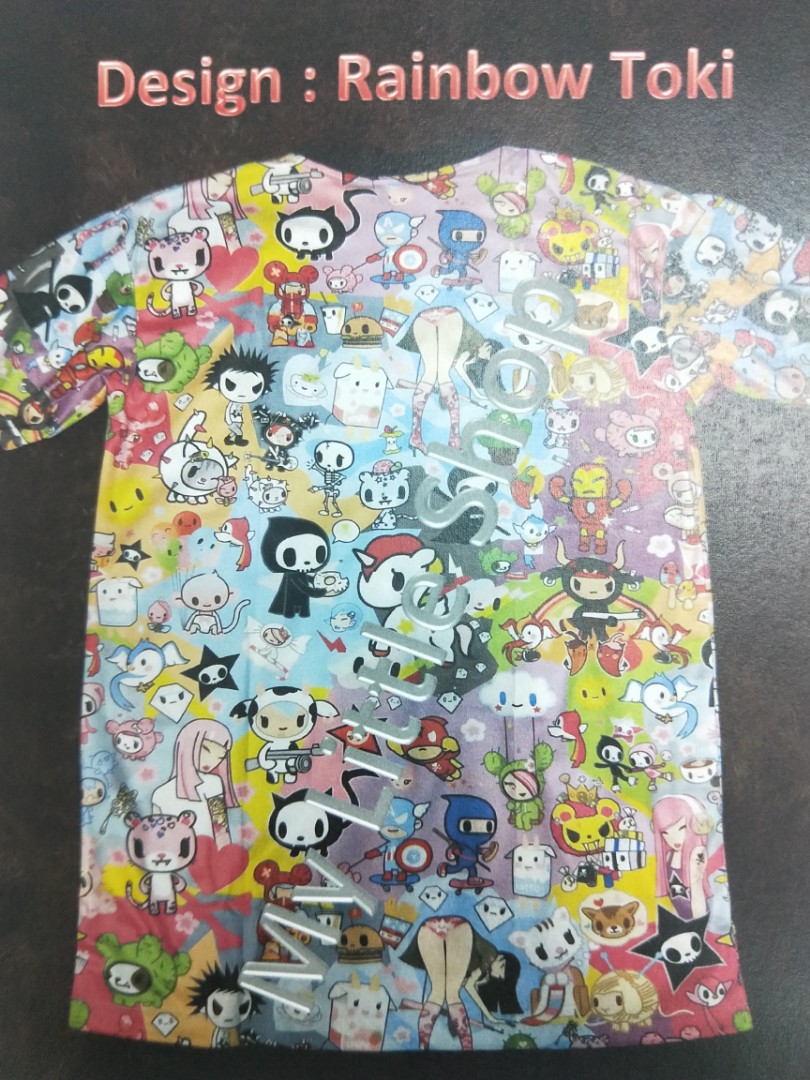 Dri Fit Material - Cartoon Characters My Melody, Hello Kitty, Little ...