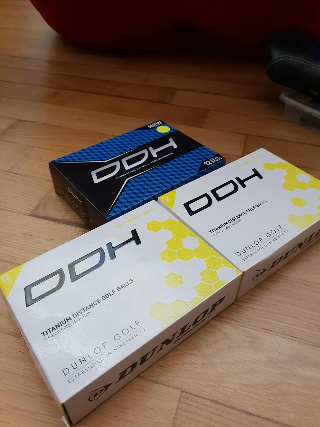Dunlop DDH Titanium Distance Golf Balls, Sports Equipment, Sports