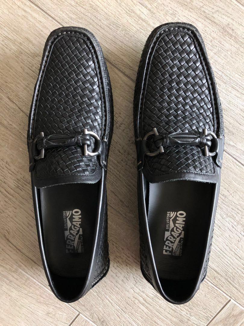 Mens black hotsell woven loafers
