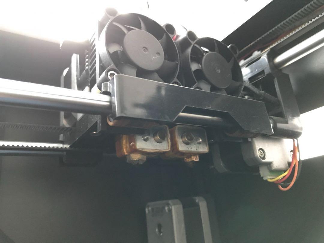 Flash Forge 3D Printer (Category: Printers, Scanners & Copiers) located in Singapore. Submitted by coffee_is_life (Listing ID 184738337, Image 2). Description: Creator Pro Dual extruder model. Will throw in rolls of filament of different colours. For more info please go to website http://www.flashforge.com.