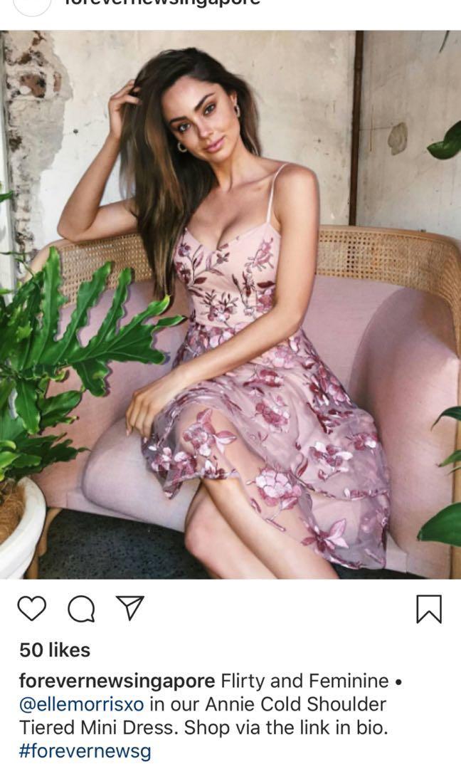 Annie embroidered soft prom dress sales