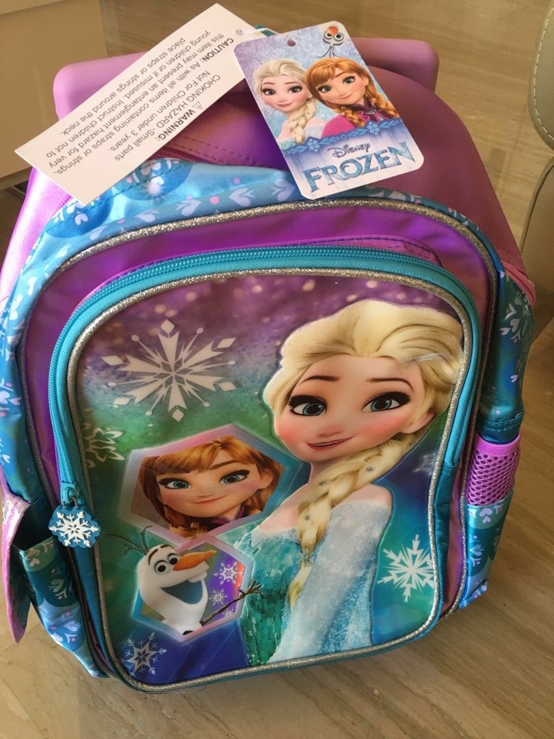 Frozen school bags with wheels hot sale