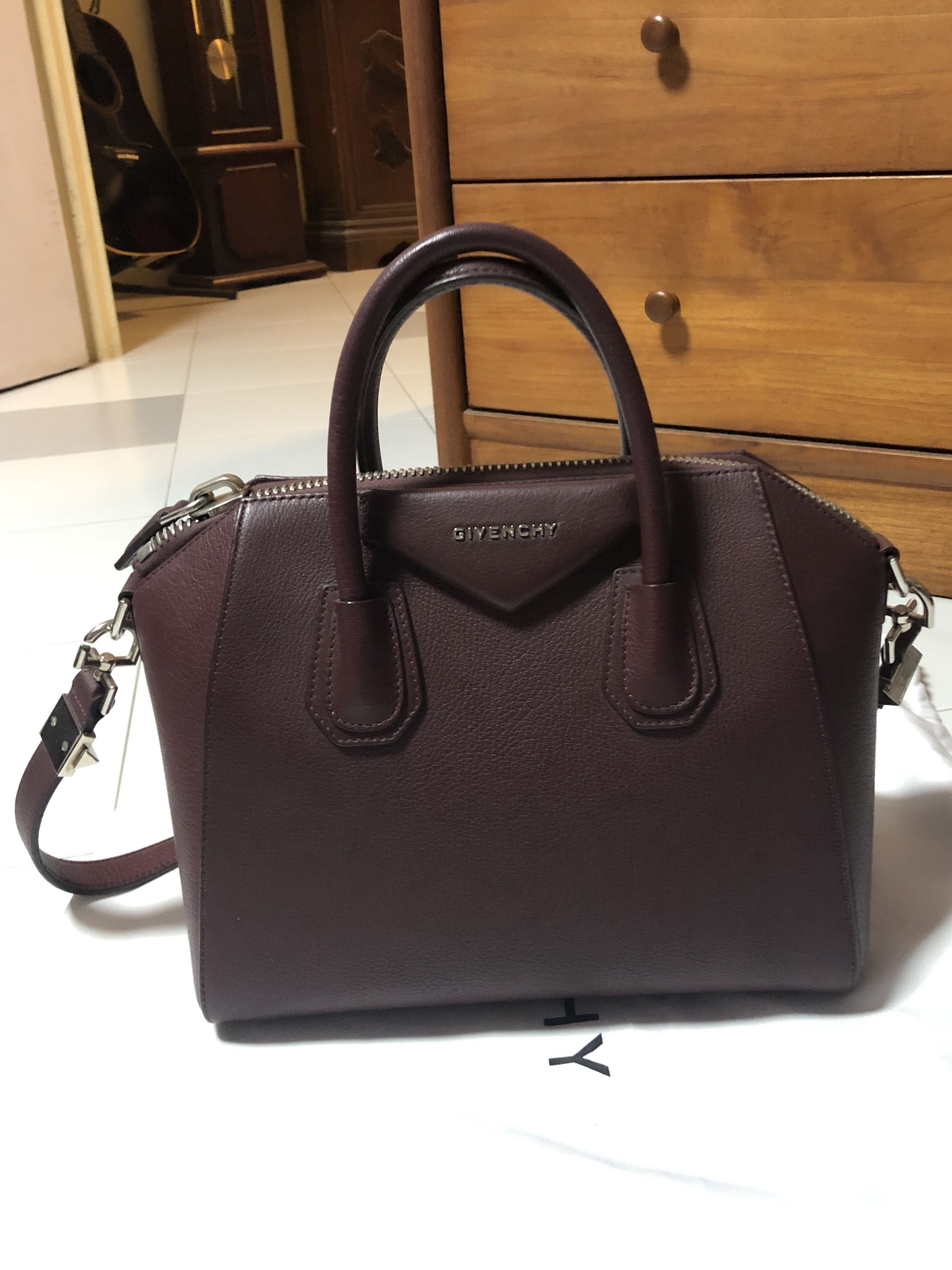 Givenchy antigona small oxblood online