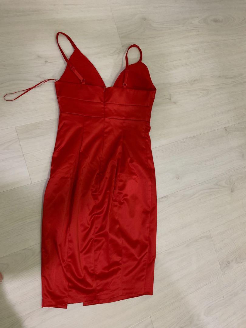 Guess hot red dress Women s Fashion Dresses Sets Dresses on Carousell