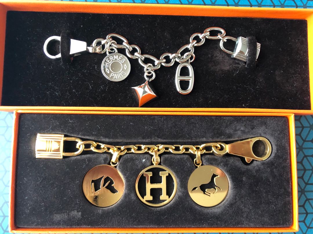 Hermes Breloque Olga Bag Charm PHW full set, Luxury, Accessories on  Carousell