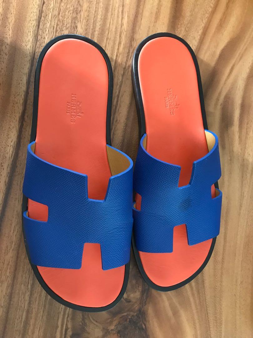 hermes sandals blue