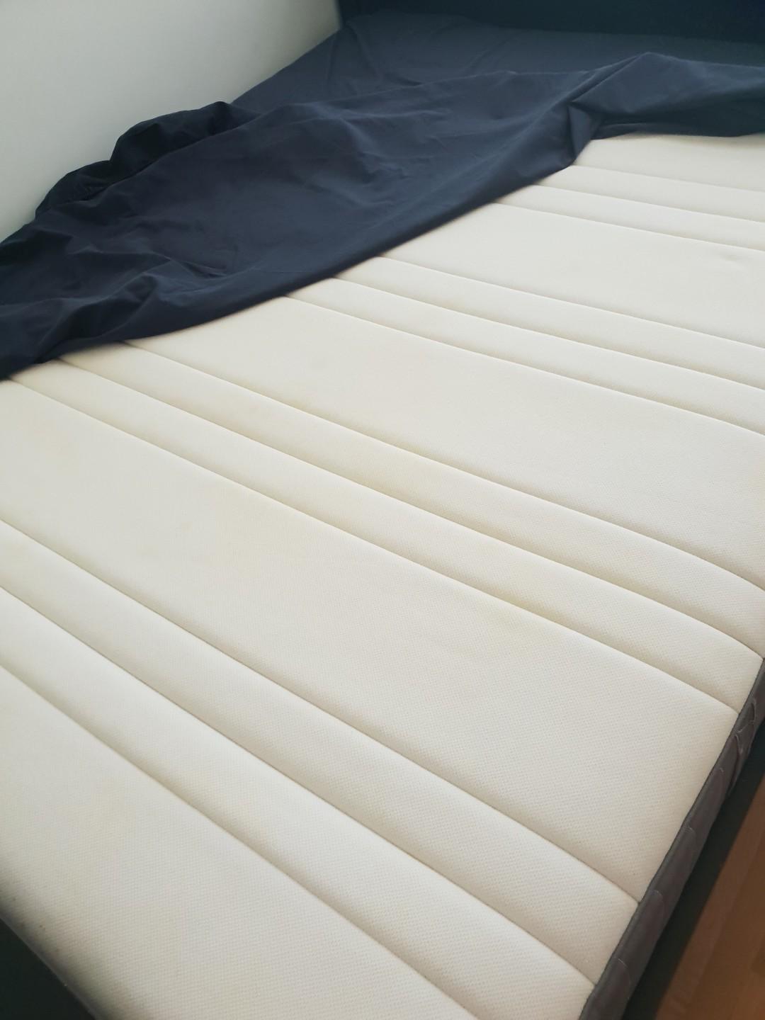 Ikea HEMNES Queen Bed frame + Hovag Mattress, Furniture & Home Living