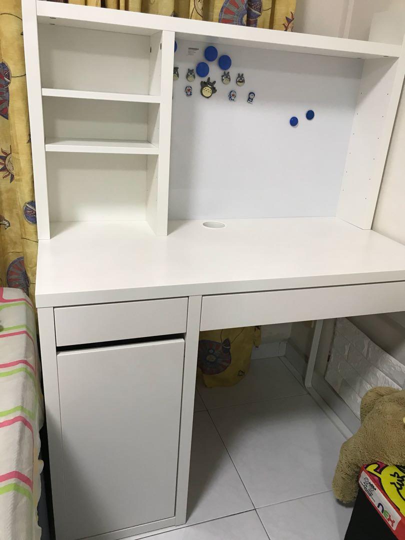 Ikea Study Desk With Shelf Furniture Tables Chairs On Carousell