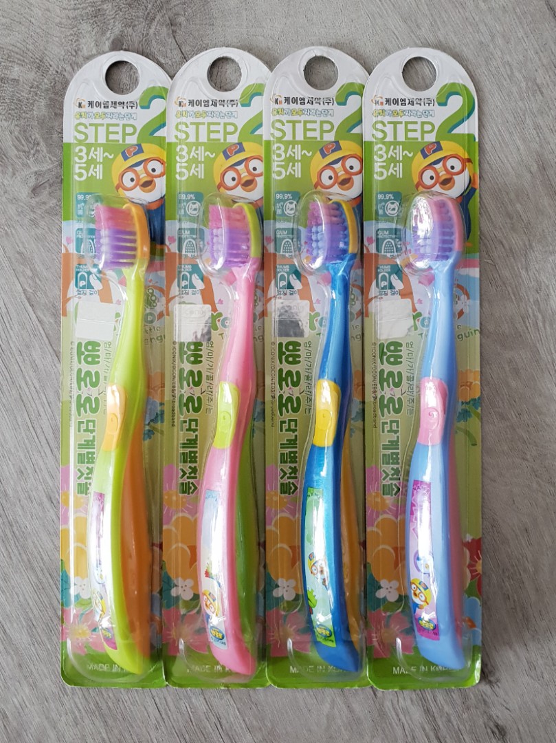 Kids Toothbrush (Pororo Step 2), Everything Else on Carousell