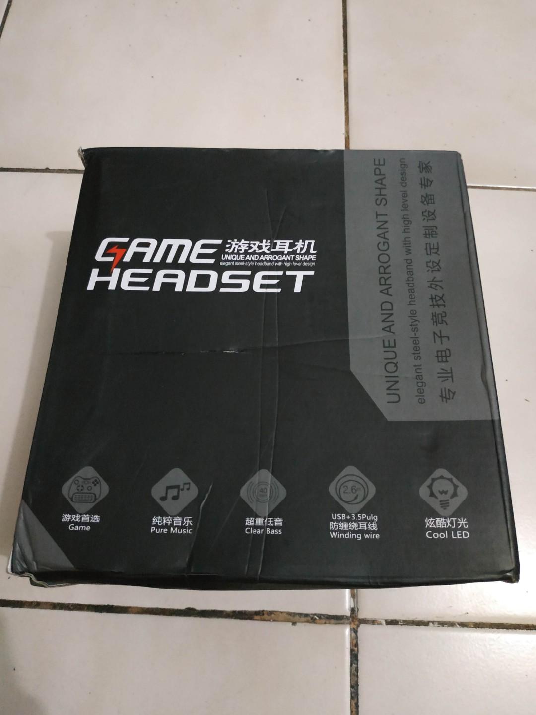 Kinbas Hifi Gaming Headset Dengan Mic Vp X9 Elektronik Audio Di