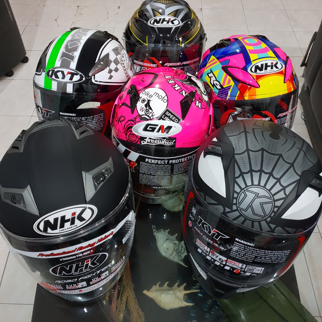 KYT NHK GM ZEUS RSV INK HELMETS and Visors, Motorcycles ...