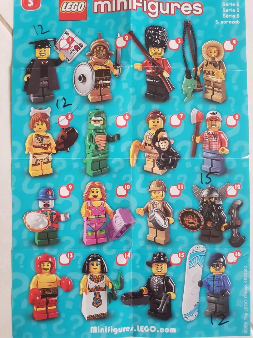 Lego minifigures top serie 5