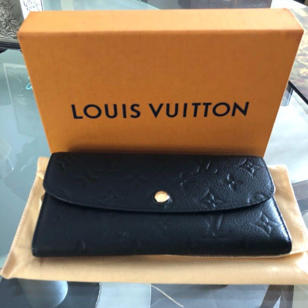 Louis Vuitton Emilie Portemonnaie Empreinte Schwarz M62369
