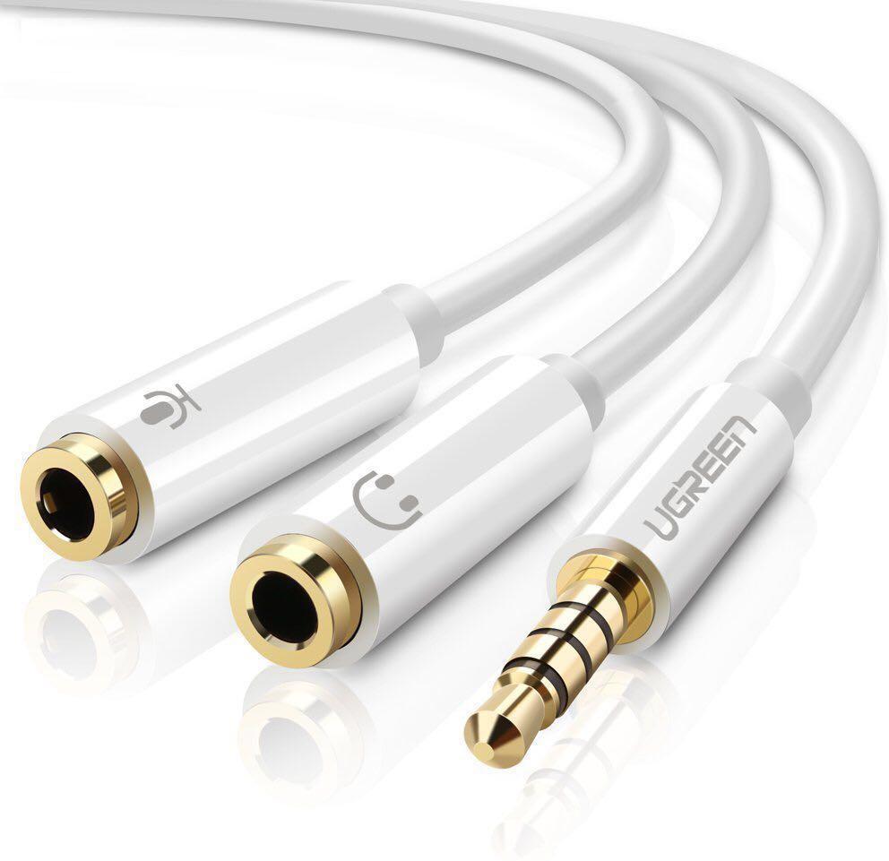Usb Sound Adapter To 3.5Mm Mini Jack Audio/&Microphone Mic For Skype Pc Laptop SG