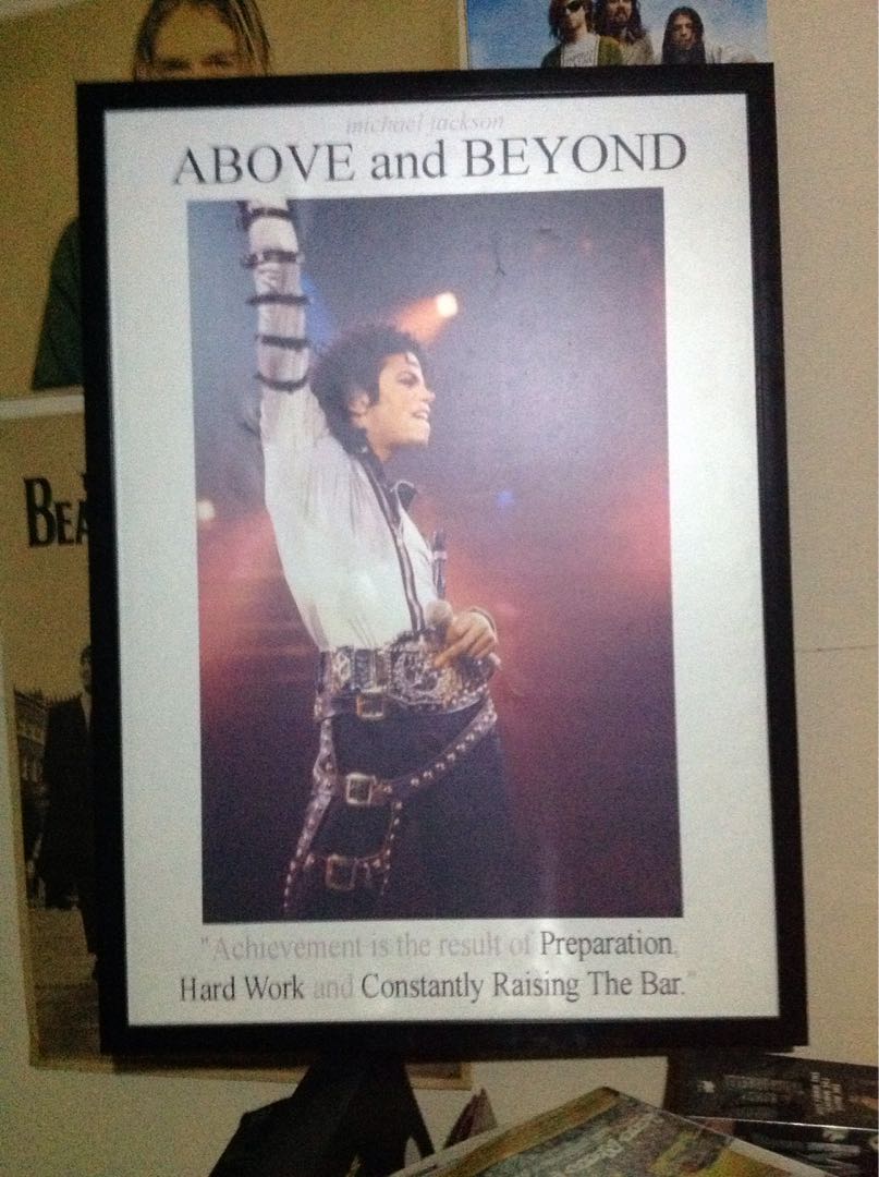 Michael Jackson Poster Framed Home Furniture On Carousell