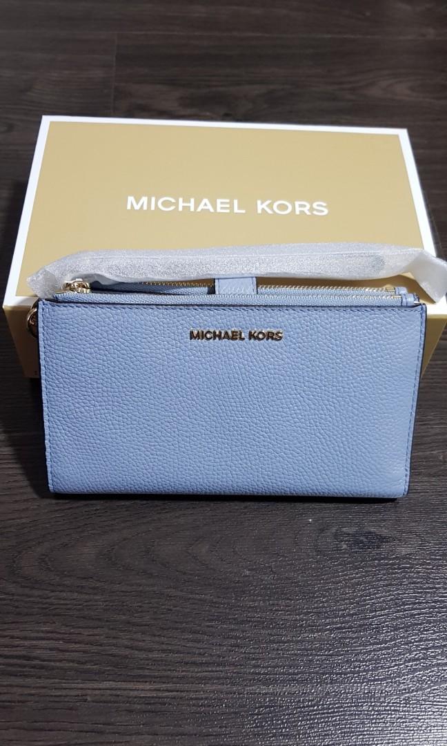 Michael Kors baby blue wallet/clutch 