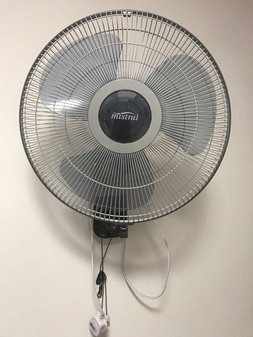 Mistral Wall Mount fan, Furniture & Home Living, Lighting & Fans, Fans
