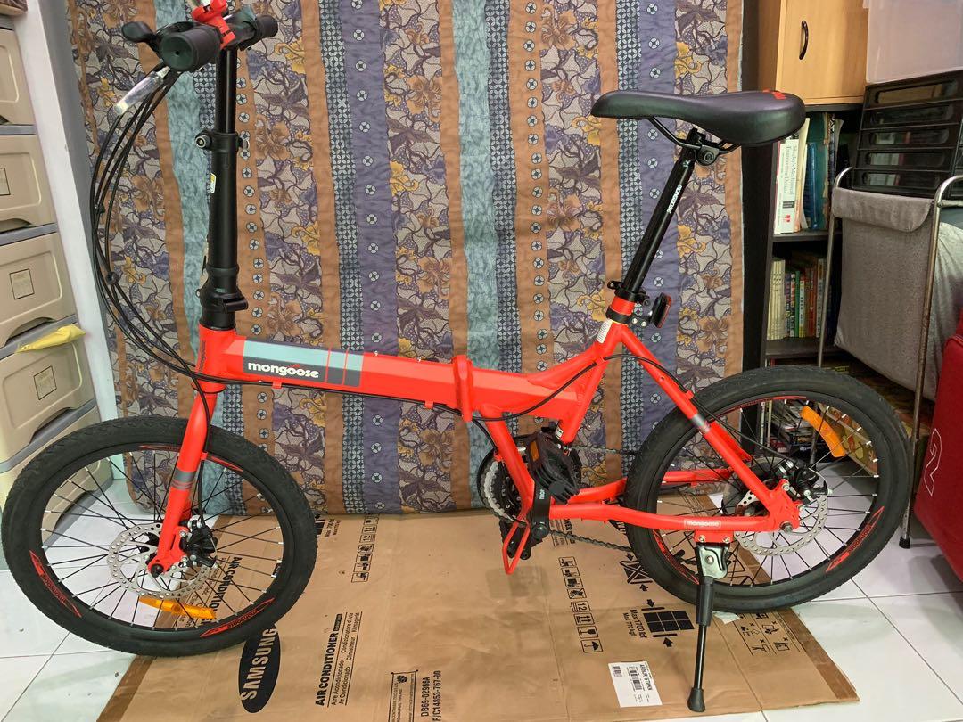 mongoose folding bike 21 speed