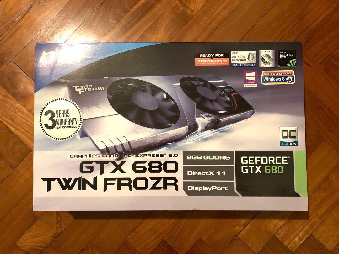 MSI GTX 680 Twin Frozr III, Computers & Tech, Parts & Accessories ...