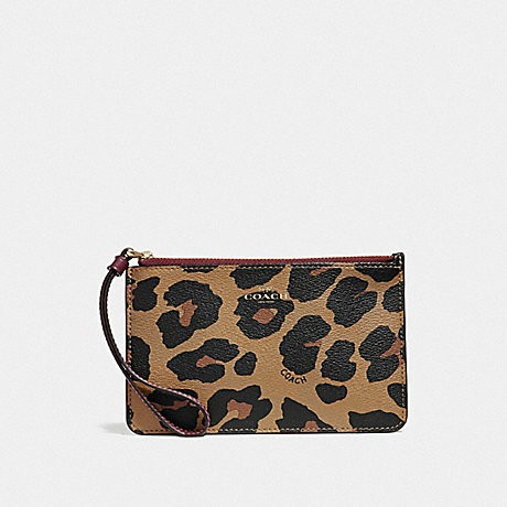 Coach animal hot sale print wristlet