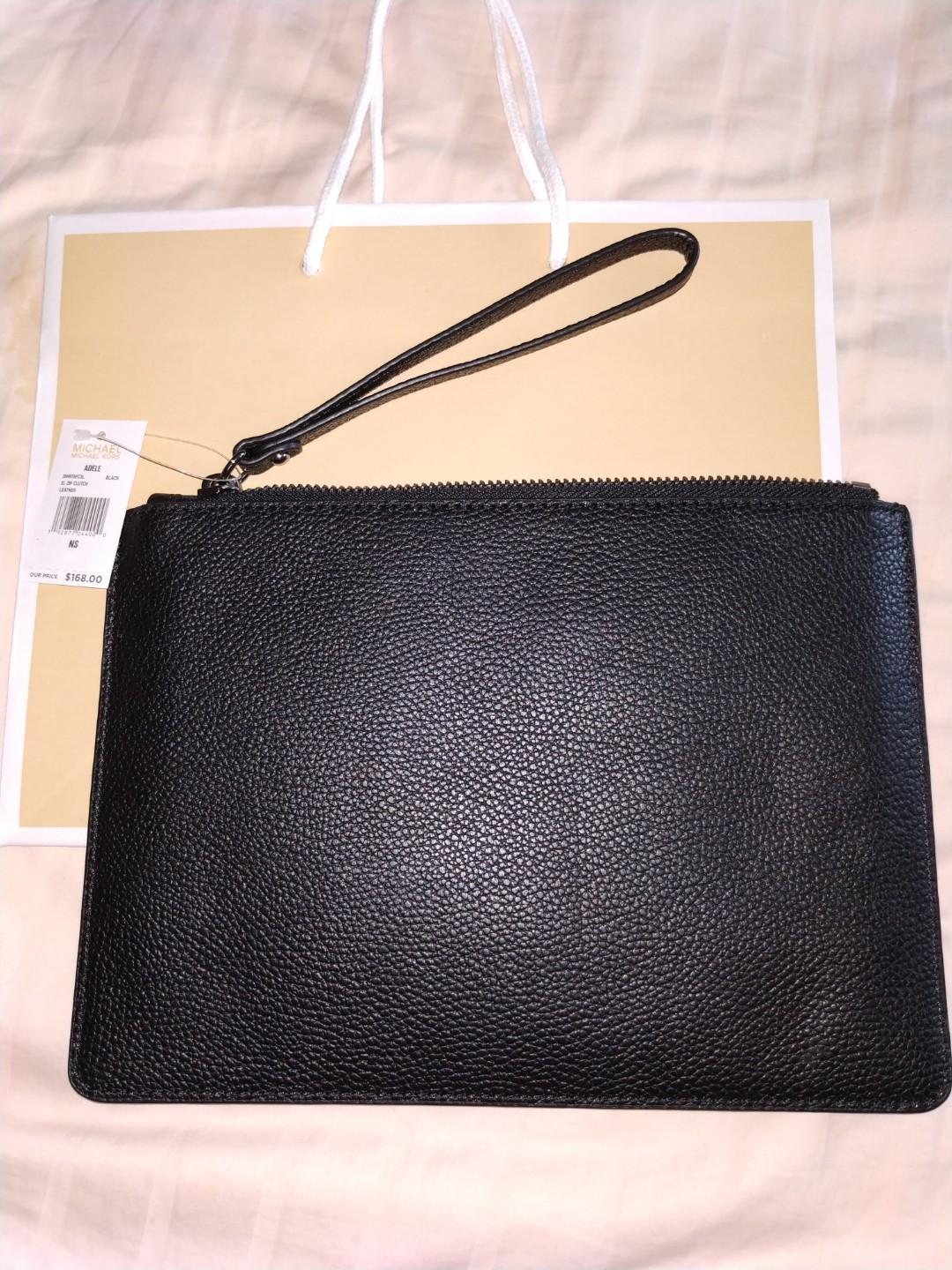Michael kors adele xl zip clutch new arrivals