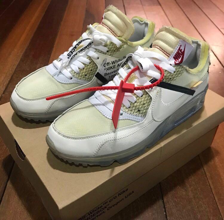 Nike Off White Air Max 90 OG, Men's Fashion, Footwear, Sneakers on Carousell