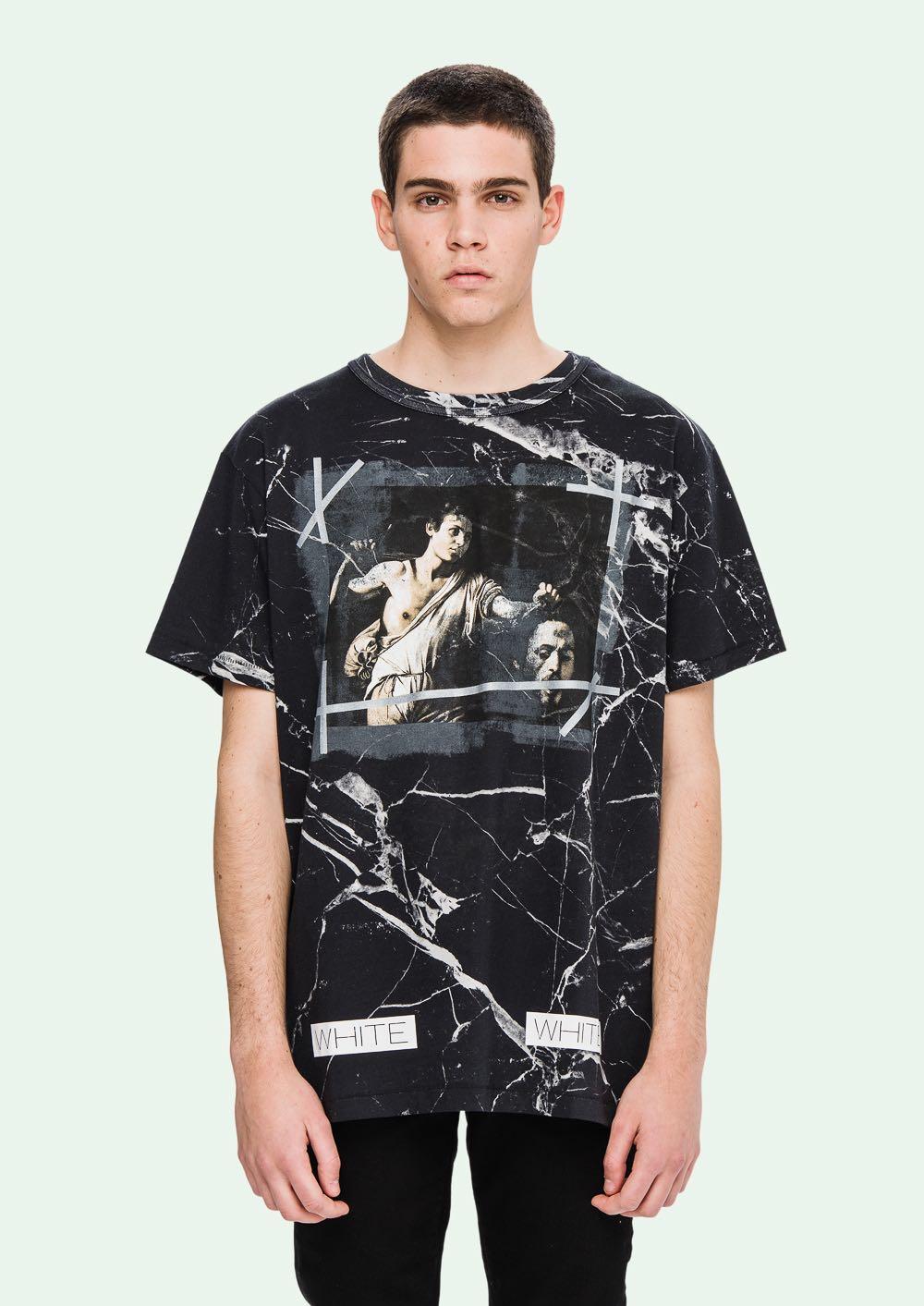 Off white marble t shirt top