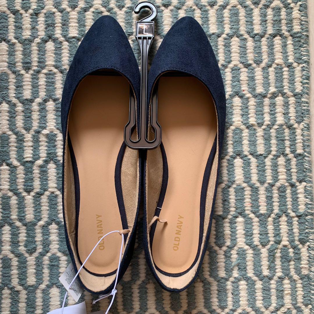 old navy blue flats