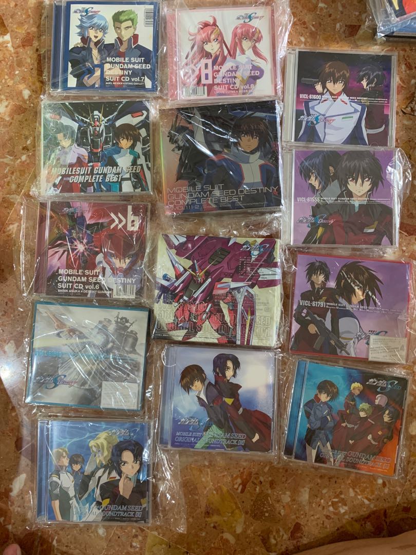 One Set Of Gundam Seed Destiny Original Soundtracks Tv Home Appliances Tv Entertainment Tv Parts Accessories On Carousell