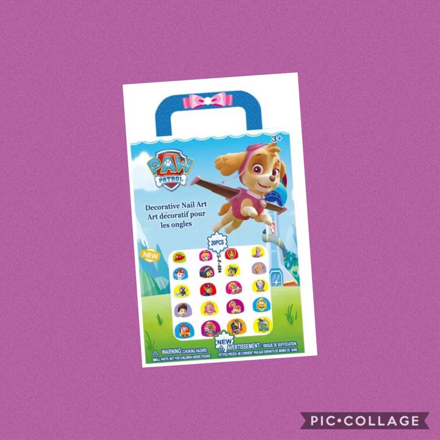 Paw patrol nail stickers / diy manicure / goodie bag gift, Hobbies