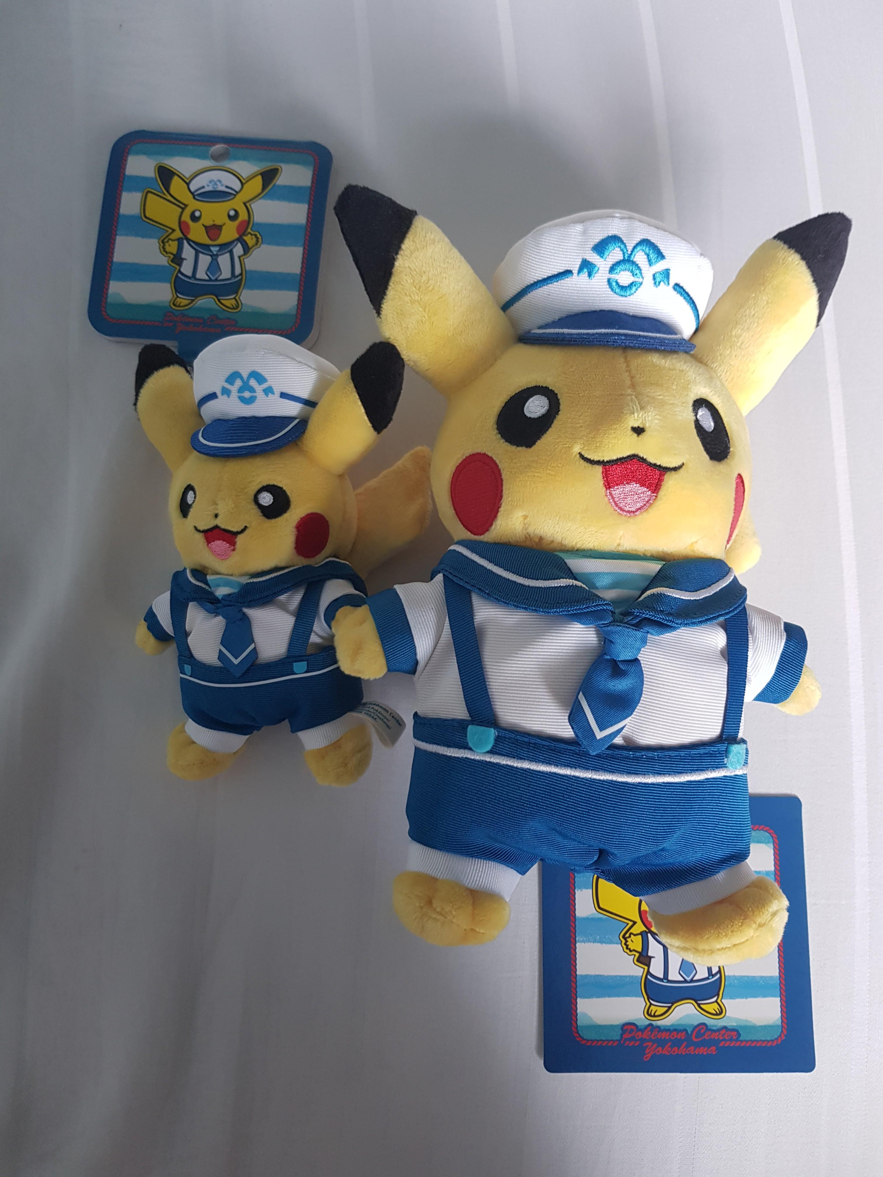 Pokemon Yokohama Pikachu Sailor Plush Set Toys Games Stuffed Toys On Carousell