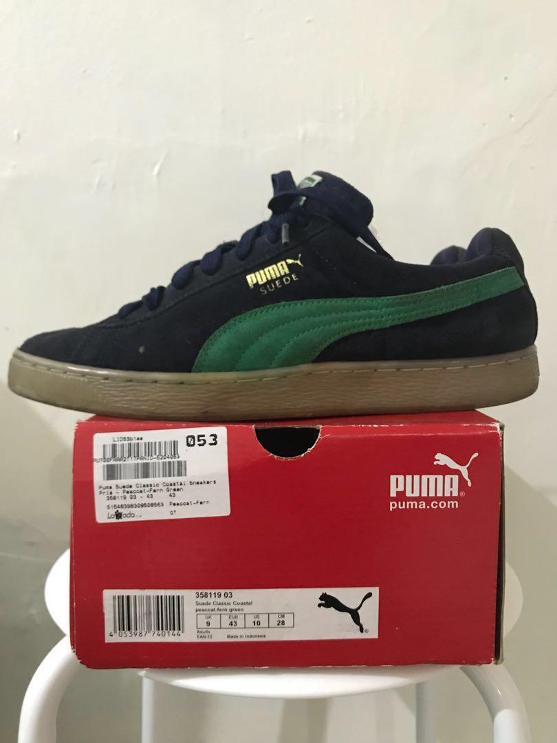 puma suede kaki