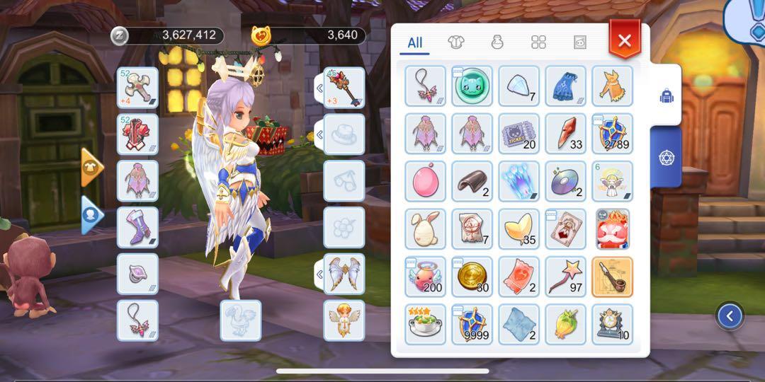 Ragnarok HP 88 with full blessing costume,weapon shard,bcc 3k +, Video