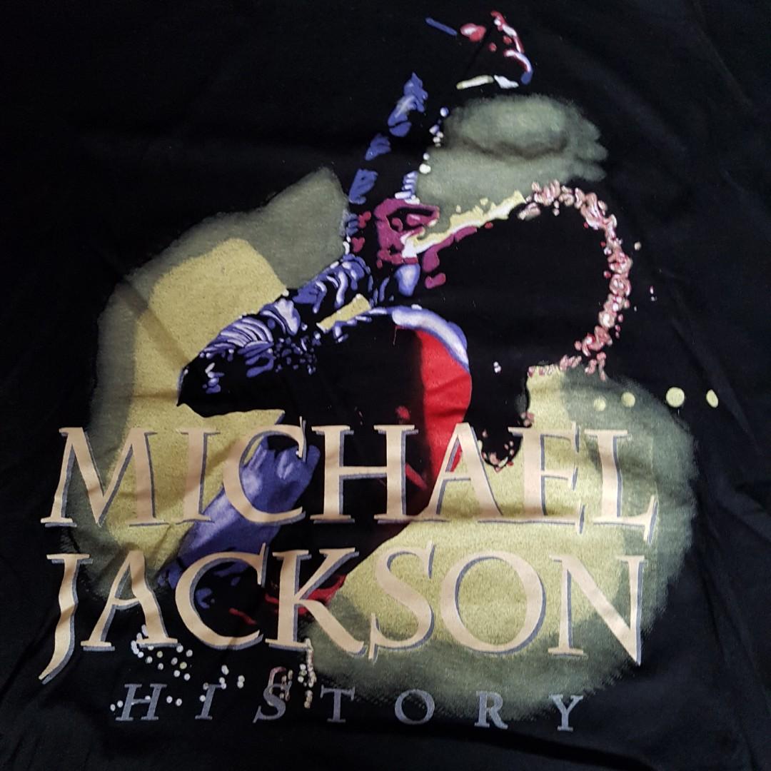 Rare vintage Michael Jackson 1996 History world tour official concert  t-shirt tee MJ king of pop music grailed 90s y2k