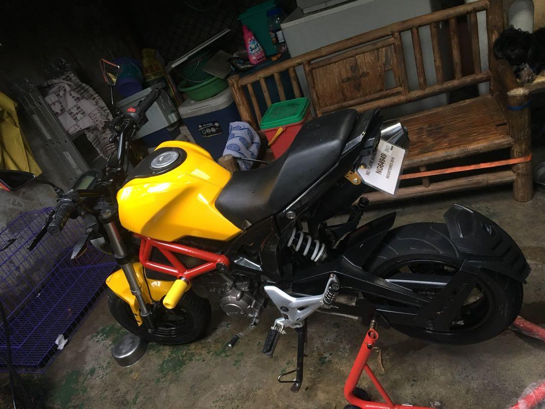 rusi mojo 110 customized