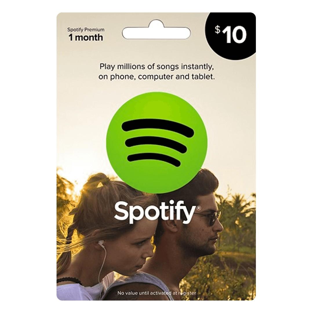 S$10 Spotify Gift Card, Tickets & Vouchers, Vouchers on Carousell