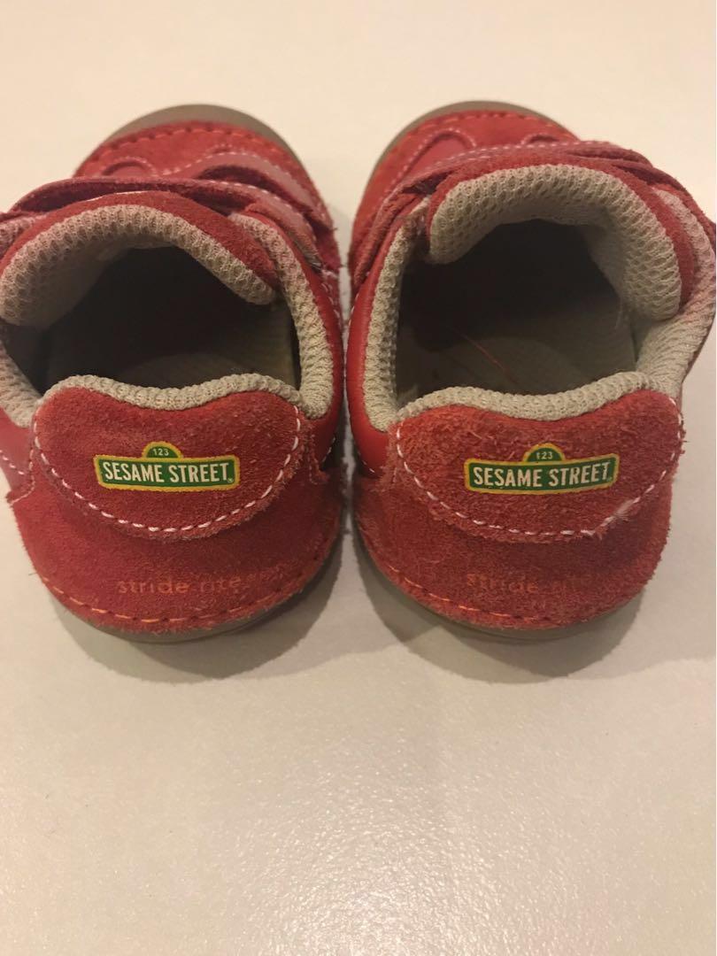 Stride Rite X Sesame Street Elmo Baby Shoes Men s Fashion Footwear Sneakers on Carousell