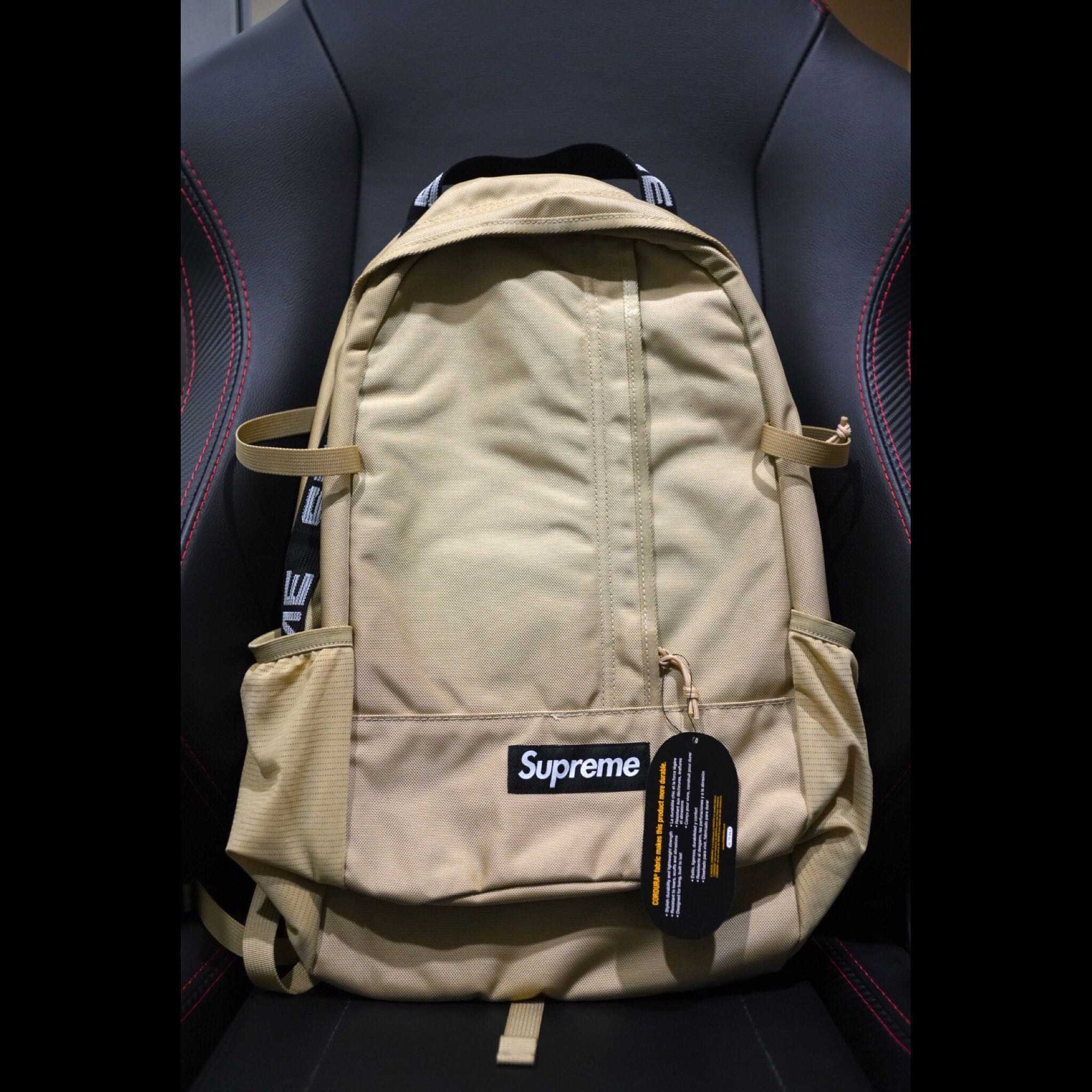 tan supreme backpack