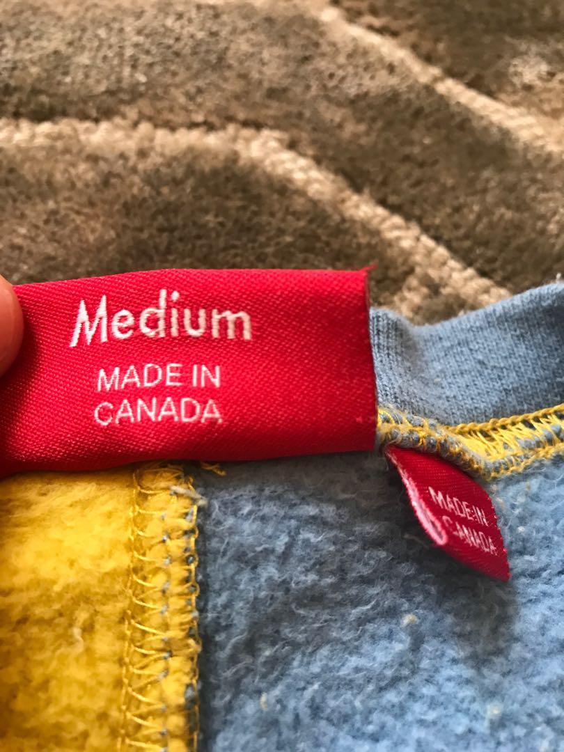 Supreme split store crewneck mustard