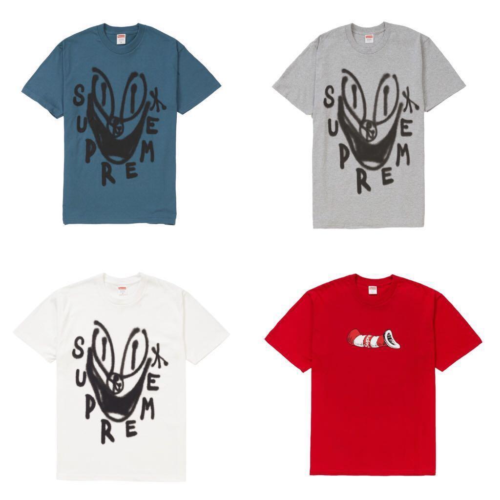 Supreme smile clearance tee red