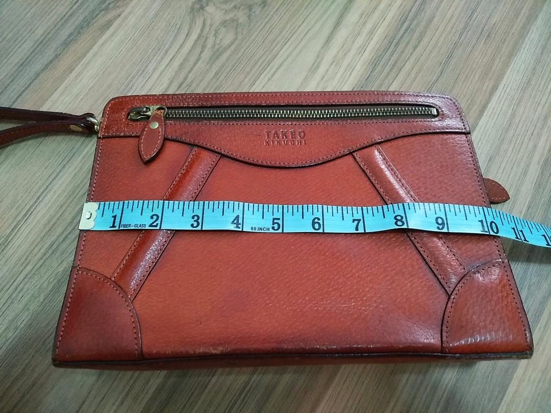 Takeo Kikuchi Made In Japan Genuine Leather Clutch Bag Men S Fashion Bags Wallets Briefcases On Carousell